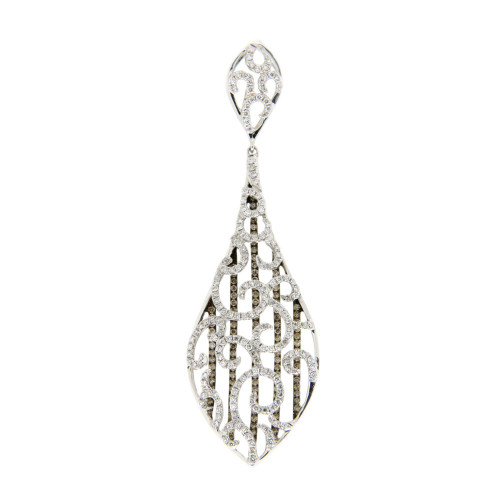 Intricate Diamond Drop Pendant 