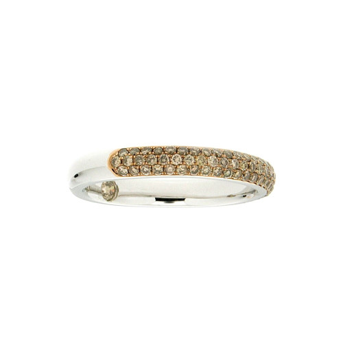 Micro Pave Set Brown Diamond Band