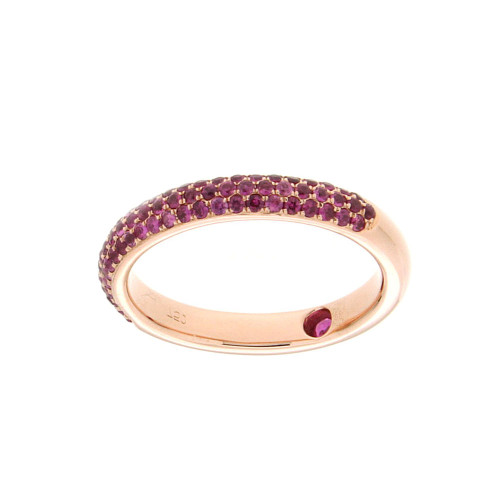 Micro Pave Set Ruby Band