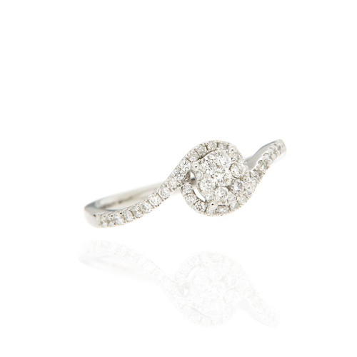 Friendship Diamond Curve Ring