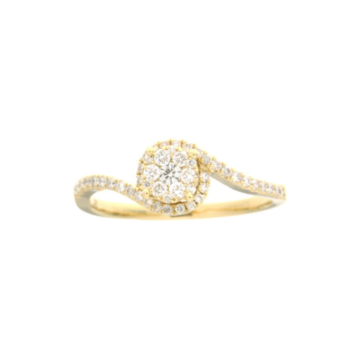 Friendship Diamond Curve Ring