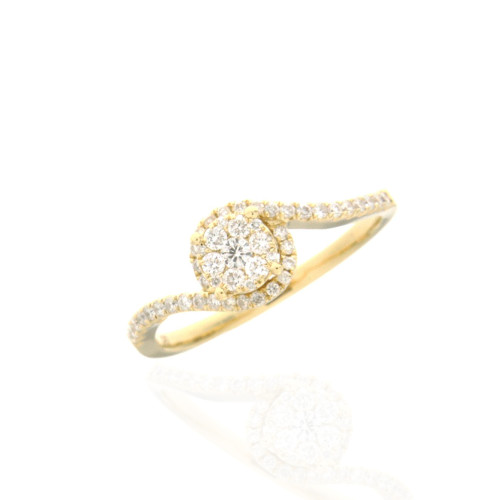 Friendship Diamond Curve Ring