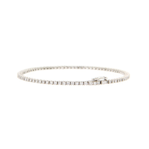 Diamond Tennis White Gold Bracelet