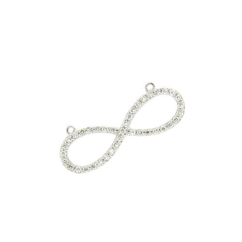 Eternity Pendant In White Gold & Diamonds