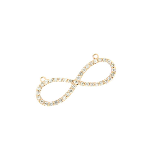 Eternity Pendant In Rose Gold & Diamonds