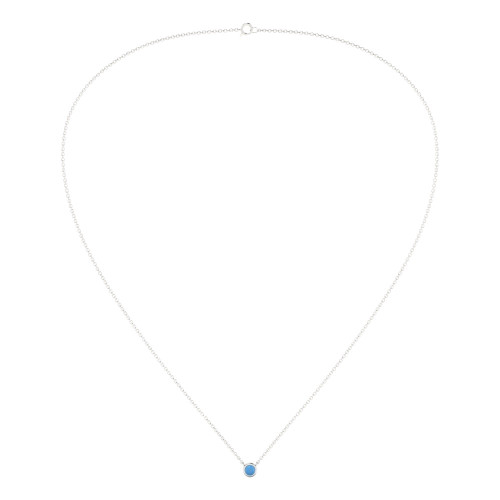 Bezel Set Turquoise Necklace