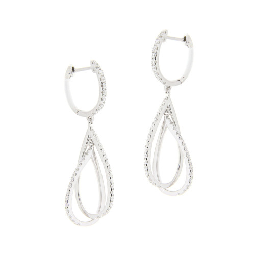 Tear Drop Hoop Earrings