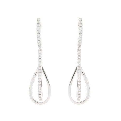 Tear Drop Hoop Earrings