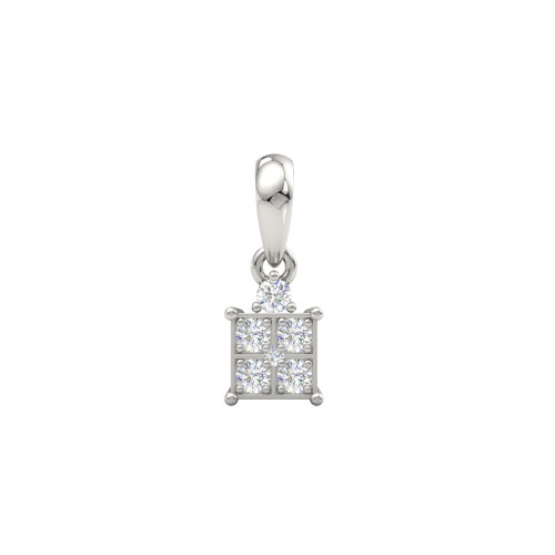 Square Diamond Cushion Pendant