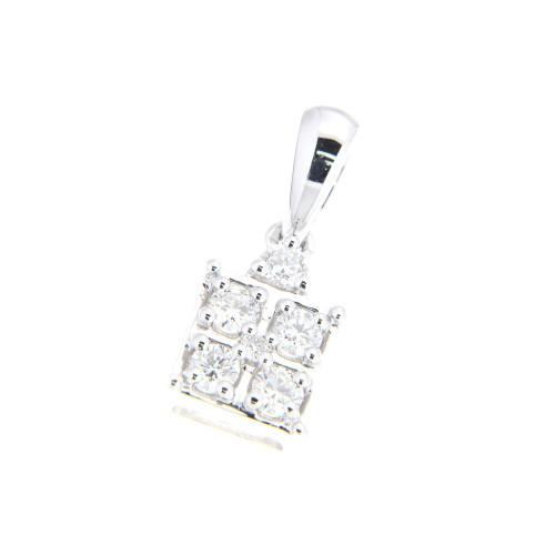 Square Diamond Cushion Pendant