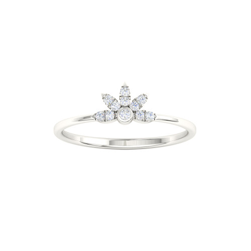 Floral Tiara Diamond Ring