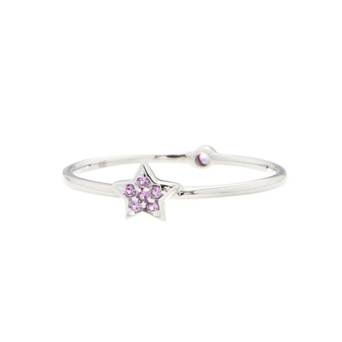 Shining Star Pink Sapphire Ring