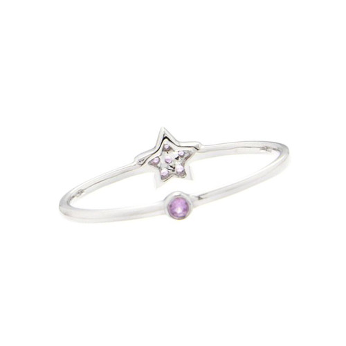 Shining Star Pink Sapphire Ring