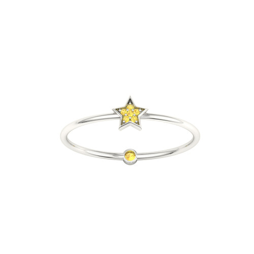 Shining Star Yellow Sapphire Ring