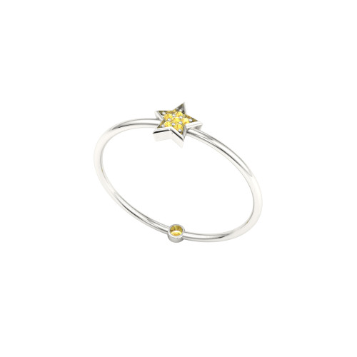 Shining Star Yellow Sapphire Ring