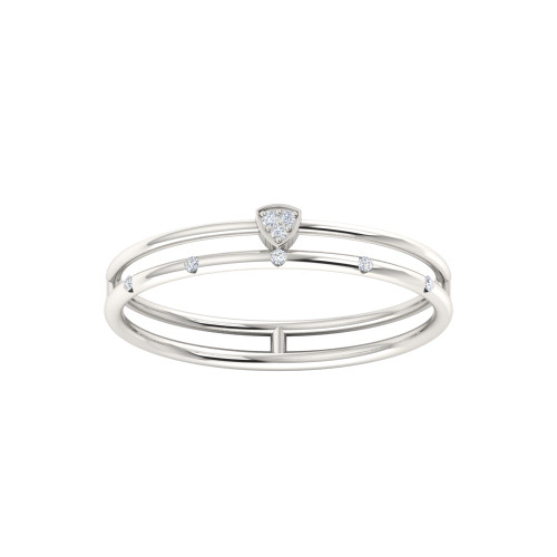 Parallel Lines Diamond Ring