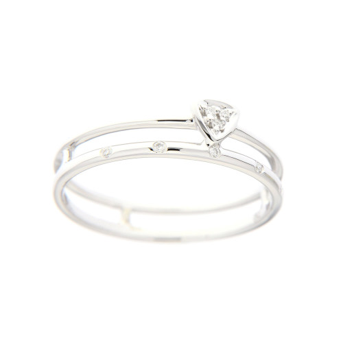 Parallel Lines Diamond Ring