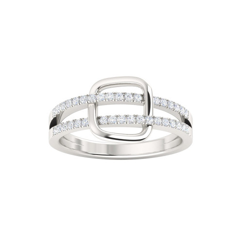 Rolling square Top Diamond Ring