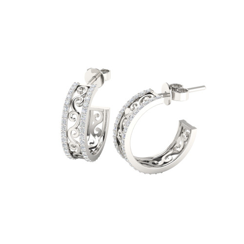 Lattice Diamond Earrings