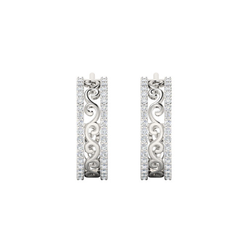 Lattice Diamond Earrings