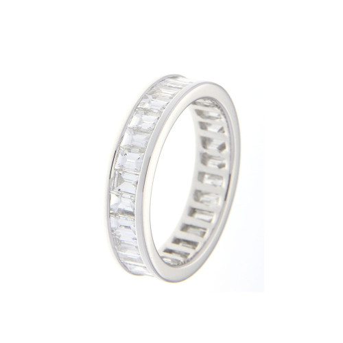 Eternity Baguette Diamond Band in Channel Setting