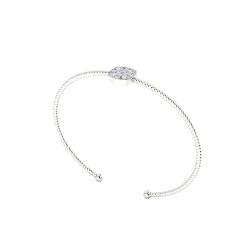 Mini Diamond Square Cuff