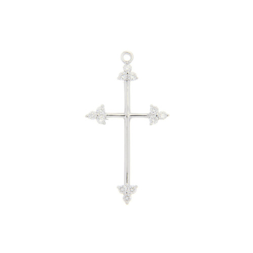 Holy Cross White Gold & Diamond (14K)