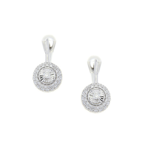 Vintage Diamond Drop Earrings 18K