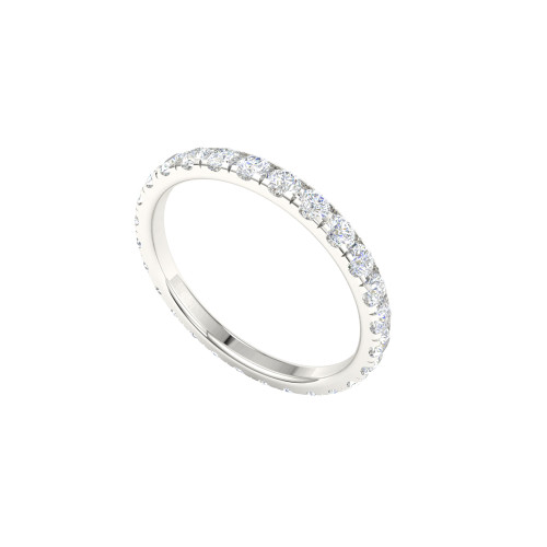 Micro Pave Diamond Eternity Ring