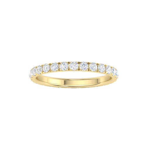 Micro Pave Diamond Eternity Ring