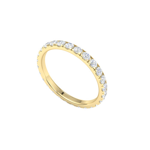 Micro Pave Diamond Eternity Ring