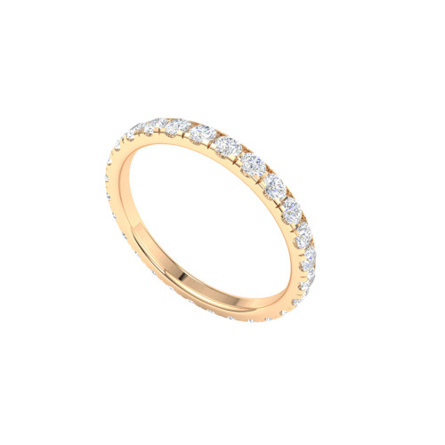 Micro Pave Diamond Eternity Ring