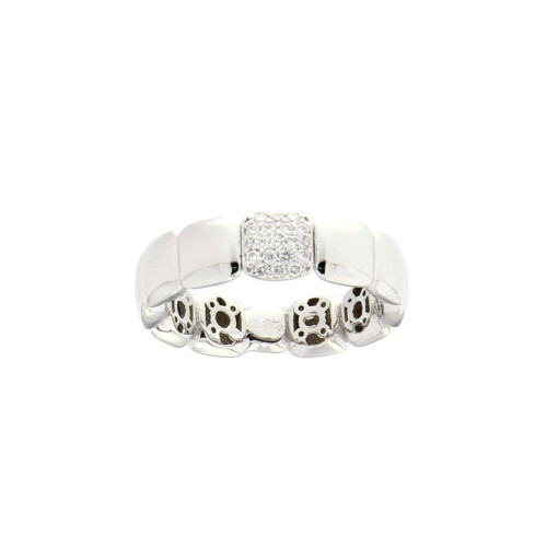 Alluring White Gold And Diamond Ring In 18K Gold