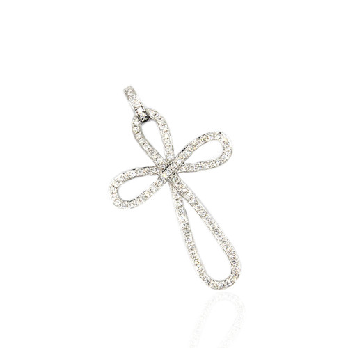 Infinity Diamond Cross Pendant