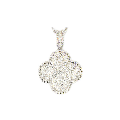 Clover Diamonds & Gold Pendant