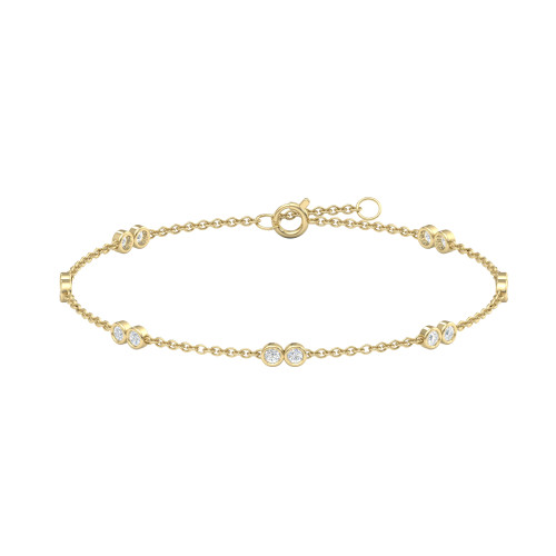 Twin Diamond Chain Link Bracelet