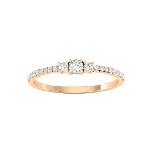 Three Stone Diamond Ring