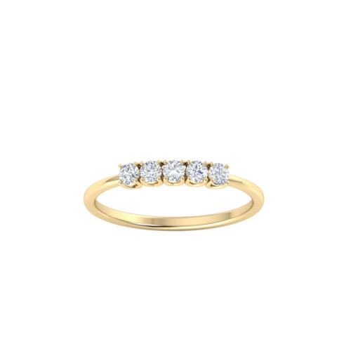 Five Stone Radiant Ring