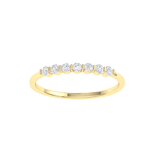 Exquisite Diamond and Gold Eternity Band