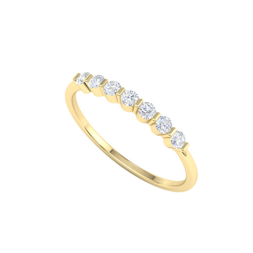 Exquisite Diamond and Gold Eternity Band