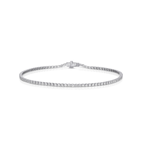 Single Line Ultra Light Tennis Bracelet (1.50mm)