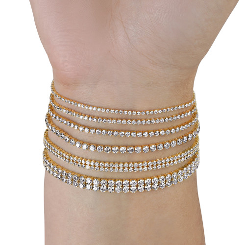 Single Line Ultra Light Tennis Bracelet (1.70mm)