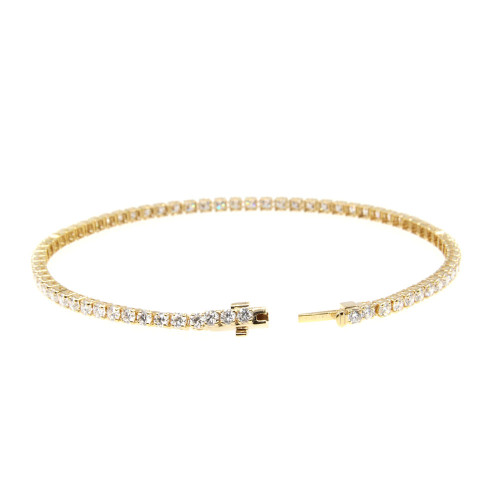 Single Line Ultra Light Tennis Bracelet (2.10mm)