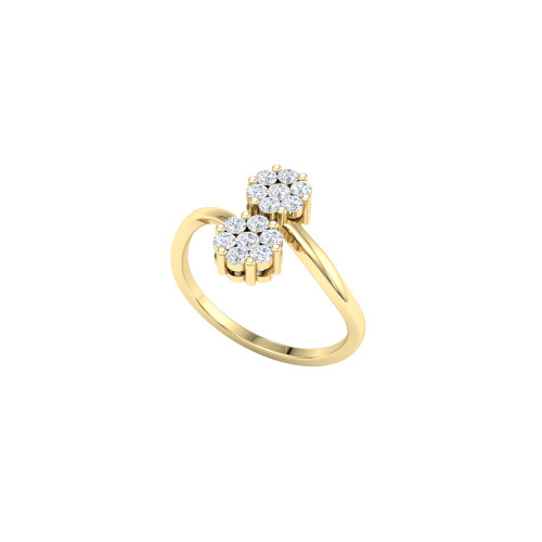 Duo Seven Stones Diamond Ring