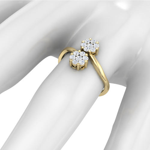 Duo Seven Stones Diamond Ring