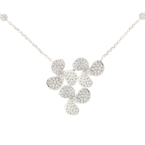 Trio Fan Diamond Necklace