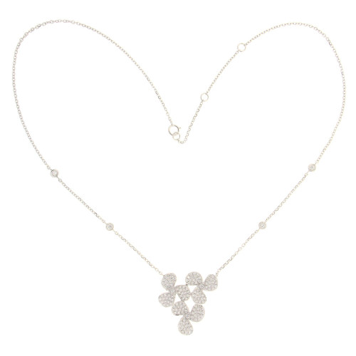 Trio Fan Diamond Necklace