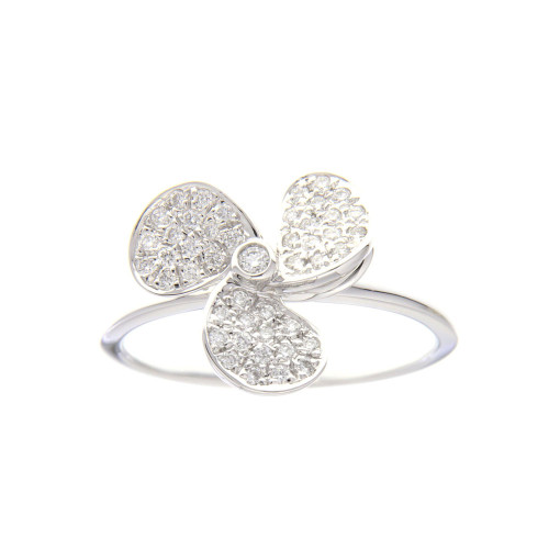 Fan Shape Diamond Ring