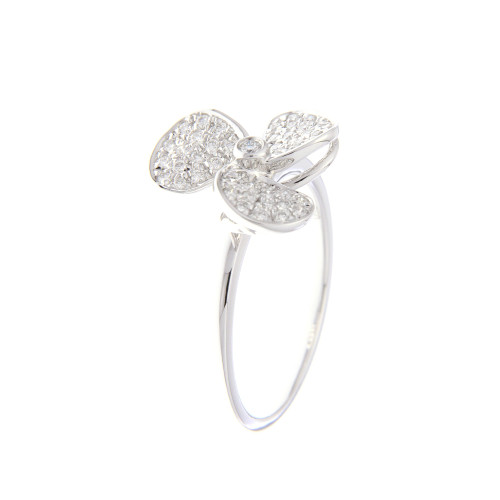 Fan Shape Diamond Ring