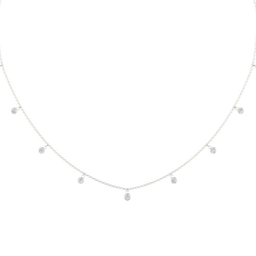 Drop Diamonds By Yard Necklace